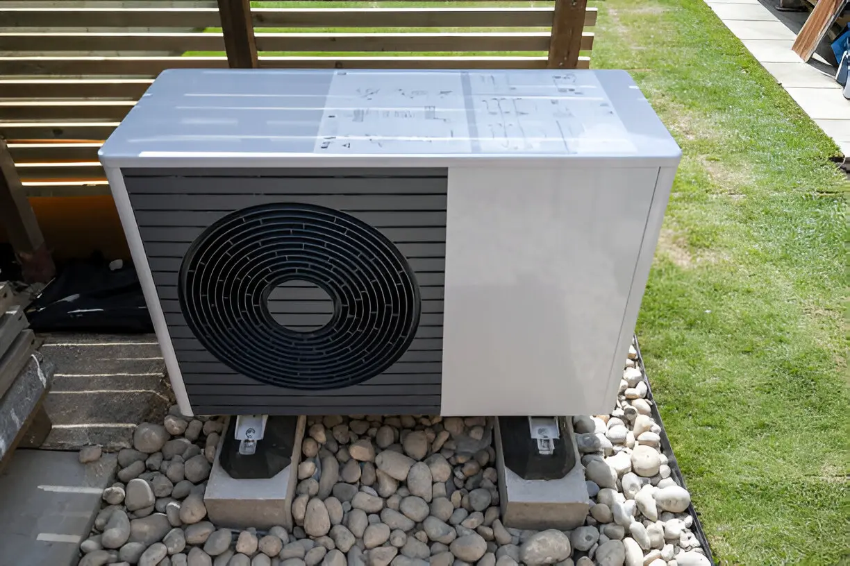 Technician providing professional air conditioning service at a home in Orlando